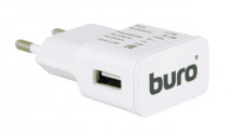 Сетевое зарядное устройство BURO USB, 2.1A, белое (TJ-159W)
