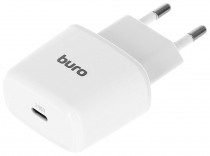 Сетевое зарядное устройство BURO 10 Вт, сила тока 2 A, 1x USB Type-C, BUWB1 White (BUWB10S010WH)