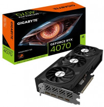 Видеокарта GIGABYTE GeForce RTX 4070 12288Mb 192 GDDR6X 2475/21000 HDMIx1 DPx3 HDCP Ret (GV-N4070WF3-12GD)