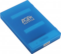 Внешний корпус AGESTAR для HDD/SSD 3UBCP1-6G SATA пластик синий 2.5