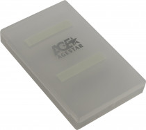 Внешний корпус AGESTAR для HDD/SSD SUBCP1 SATA пластик белый 2.5