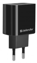 Сетевое зарядное устройство DEFENDER 10.5 Вт, сила тока 2.1 A, 2x USB, UPC-21 (83581)