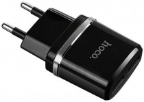 Сетевое зарядное устройство HOCO C12/ 2 USB/ Выход: 12W/ Black (HC-63094)