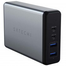 Сетевое зарядное устройство SATECHI 108W Pro Type-C PD. Цвет серый космос. 108W Pro Type-C PD Desktop Charger - Space grey (ST-TC108WM)