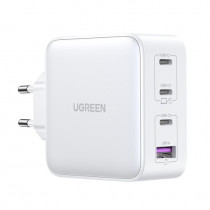 Сетевое зарядное устройство UGREEN CD226 (15337) Nexode USB-A+3*USB-C 100W GaN Tech Fast Charger EU. Цвет: белый CD226 (15337) Nexode USB-A+3*USB-C 100W GaN Tech Fast Charger EU - White (15337_)