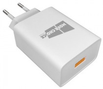 Сетевое зарядное устройство MORE CHOICE сила тока 3 A, 1x USB, NC52QCi White (NC52QCIW)