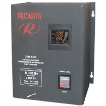 Стабилизатор напряжения РЕСАНТА СПН-8300 электронный однофазный черный (63/6/27)