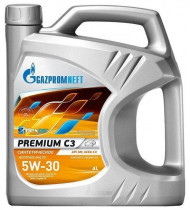 Моторное масло Gazpromneft Синтетическое Premium C3 5W-30, 4 л (253142230)