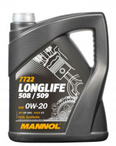 Моторное масло Mannol Синтетическое Longlife 508/509 0W-20, 5 л (77225)