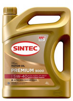 Моторное масло Sintec Синтетическое Premium 9000 5W-40, 4 л (600107)