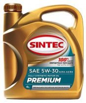Моторное масло Sintec Синтетическое Premium 5W-30, 4 л