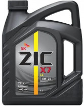 Моторное масло Zic Синтетическое X7 LS 5W-30, 4 л (162619)