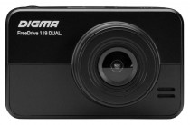 Видеорегистратор автомобильный DIGMA FreeDrive 119 DUAL черный 1.3Mpix 1080x1920 1080p 140гр. GP2247 (FD119D)