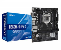 Материнская плата ASROCK Soc-1200 Intel B560 2xDDR4 mATX AC`97 8ch(7.1) GbLAN+VGA+DVI+HDMI (B560M-HDV/M.2)