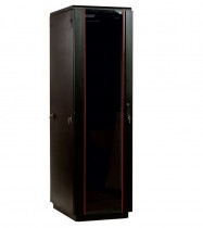 Шкаф напольный ЦМО серверный 42U 800x1000мм пер.дв.стекл задн.дв.спл.стал.лист 2 бок.пан. 550кг черный (ШТК-М-42.8.10-1ААА-9005)