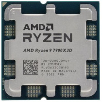 Процессор AMD Socket AM5, Ryzen 9 7900X3D, 12-ядерный, 4400 МГц, Turbo: 5600 МГц, Raphael, Кэш L2 - 12 Мб, L3 - 128 Мб, Radeon Graphics, 5 нм, 120 Вт, OEM (100-000000909)