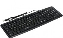 Клавиатура OKLICK проводная, цифровой блок, USB, Оклик 130M, чёрный (Oklick 130M USB Black)