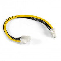 Удлинитель EXEGATE кабеля питания материнской платы +12V EX-EXT-8M8F-0.3 (8pin EPS12V M/8pin EPS12V F, 0,3м) (EX295553RUS)