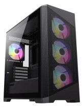 Корпус GAMEMAX Компьютерный mATX, без блока питания/ mATX case, black, w/o psu, w/1xUSB3.0+2xUSB2.0, Combo Audio, w/3x12cm FRGB front fan (FN-FF12X), w/1x12cm FRGB rear fan (FN-FF12X) (Destroyer MB)