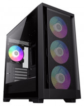Корпус GAMEMAX Компьютерный mATX, без блока питания/ mATX case, black, w/o psu, w/1xUSB3.0+2xUSB2.0, Combo Audio, w/3x12cm ARGB front fan (1xFN-12A-M6I, 2xFN-12A-S6I), w/1x12cm ARGB rear fan (FN (DEFENDER MB)