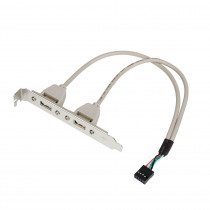 Планка ADVANTECH Cable 2*5P-2.54 /USB-A 4P(F)*2 27CM F/9 (Del), OEM (1700002204)