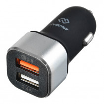 АЗУ DIGMA 30 Вт, сила тока 3 A, 2x USB, быстрая зарядка (DGCC-2U-QC3.0-BS)