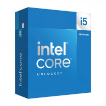 Процессор INTEL Core i5-14600KF BOX (without cooler) (Raptor Lake, 7, C14(8EC/6PC)/T20, Efficient-core Base 2.6GHz(EC), Performance Base 3,5GHz(PC), Turbo 5,3GHz, Max Turbo 5,3GHz, Without Graphics, L2 20Mb, Cache 24Mb, Base TDP 125W, Turbo TDP 181W, S1700) (BX8071514600KF)