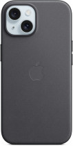 Чехол APPLE накладка для iPhone 15, текстиль, поддержка MagSafe, чёрный (MT393FE/A)