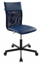 Кресло БЮРОКРАТ спинка сетка синий сиденье синий искусственная кожа крестовина металл (CH-1399/BLUE)