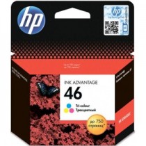 Картридж HP струйный 46 трехцветный для Deskjet Ink Advantage 2020hc Printer / 2520hc AiO (CZ638AE)