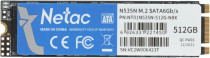 SSD накопитель NETAC 512 Гб, внутренний SSD, M.2, 2280, SATA-III, чтение: 540 Мб/сек, запись: 490 Мб/сек, TLC, N535N (NT01N535N-512G-N8X)