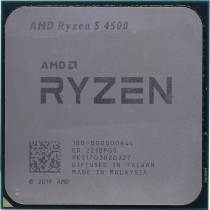 Процессор AMD Socket AM4, Ryzen 5 4500, 6-ядерный, 3600 МГц, Turbo: 4100 МГц, Renoir, Кэш L2 - 3 Мб, L3 - 8 Мб, 7 нм, 65 Вт, OEM (100-000000644)