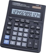 Калькулятор CITIZEN 14 разр., настольный, налоги, бизнес, черный (SDC-554 S)