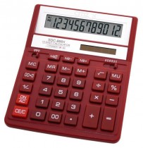 Калькулятор CITIZEN бухгалтерский красный 12-разрядный 2-е питание, 00, MII, mark up, A0234F (SDC-888XRD)