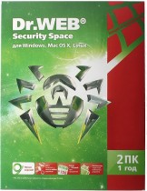 Программное обеспечение DR.WEB Dr. Web Security Space 2 ПК/1 год (BHW-B-12M-2-A3)