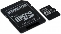 Карта памяти KINGSTON 16 Гб, microSDHC, адаптер на SD (SDCIT/16GB)