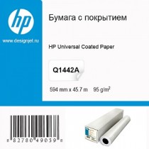 Бумага HP с покрытием – 594 мм x 45,7 м (23,39 д. x 150 ф.) 90г/м (Q1442A)