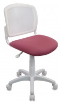Кресло БЮРОКРАТ детское спинка сетка белый TW-15 сиденье розовый 26-31 (CH-W296NX/26-31)