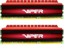Комплект памяти PATRIOT MEMORY 8 Гб, 2 модуля DDR-4, 24000 Мб/с, CL16, 1.35 В, радиатор, 3000MHz, Viper 4 Red, 2x4Gb KIT (PV48G300C6K)