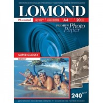 Бумага LOMOND A4 240г/м2 20л.cуперглянцевая (1105100)