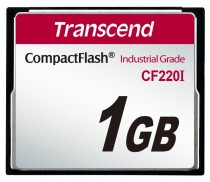 Карта памяти TRANSCEND 1 Гб, Compact Flash, 220 x, CF220I (TS1GCF220I)