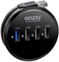 USB хаб GINZZU HUB USB 3.0/2.0, 4 port (1xUSB3.0+3xUSB2.0) (GR-314UB)