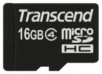 Карта памяти TRANSCEND 16 Гб, microSDHC (TS16GUSDC4)