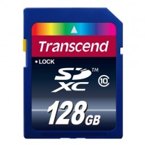 Карта памяти TRANSCEND 128 Гб, SDXC, Secure Digital XC, чтение: 22 Мб/с, запись: 16 Мб/с (TS128GSDXC10)