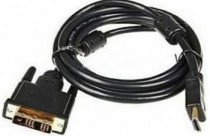Кабель BURO HDMI - DVI, 5м (HDMI-19M-DVI-D-5M)