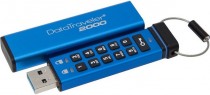 Флеш диск KINGSTON 8 Гб, USB 3.1, аппаратное шифрование, защита паролем, DataTraveler 2000 (DT2000/8GB)