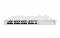Коммутатор MIKROTIK управляемый, уровень 3, 1 порт Ethernet 1 Гбит/с, 16 uplink/стек/SFP (до 10 Гбит/с), установка в стойку, 16 МБ встроенная память, 1 ГБ RAM (CRS317-1G-16S+RM)