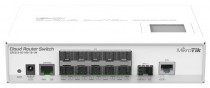 Коммутатор MIKROTIK управляемый, уровень 3, 12 портов Ethernet 1 Гбит/с, 1 uplink/стек/SFP (до 10 Гбит/с), установка в стойку, 64 МБ RAM (CRS212-1G-10S-1S+IN)