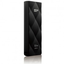 Флеш диск SILICON POWER 128 Гб, USB 3.0, выдвижной разъем, Blaze B20 Black (SP128GBUF3B20V1K)