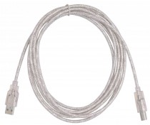 Кабель BURO USB 2.0 A (M) - B (M), 3м (USB2.0-AM/BM-3-TRANS)